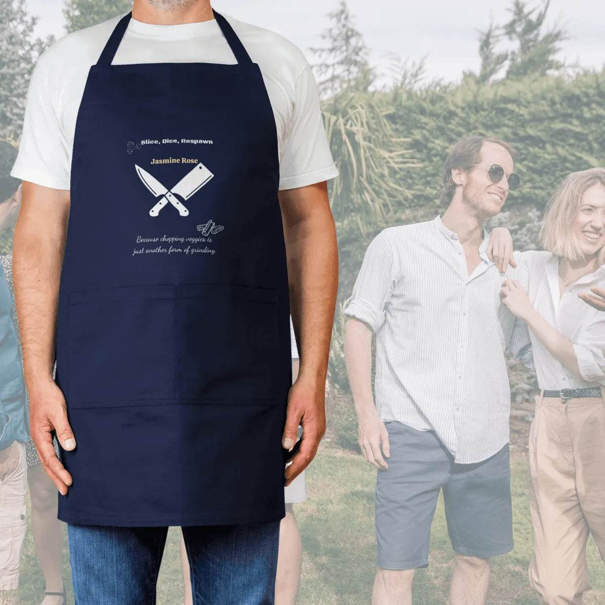 Custom Gaming Apron - Humorous Kitchen Gift for Gamers Cooking Enthusiasts - Iron Phoenix GHG