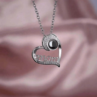 "Mom" Custom Photo Projection Necklace | Iron Phoenix GHG - Iron Phoenix GHG