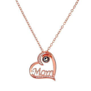 "Mom" Custom Photo Projection Necklace | Iron Phoenix GHG - Iron Phoenix GHG