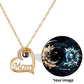"Mom" Custom Photo Projection Necklace | Iron Phoenix GHG - Image 2