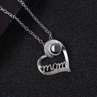 "Mom" Custom Photo Projection Necklace | Iron Phoenix GHG - Iron Phoenix GHG