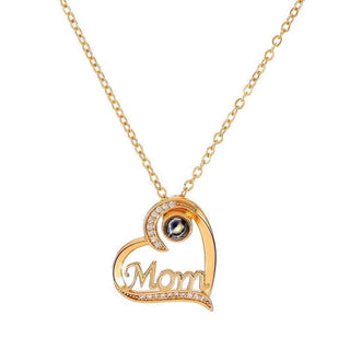 "Mom" Custom Photo Projection Necklace | Iron Phoenix GHG - Iron Phoenix GHG