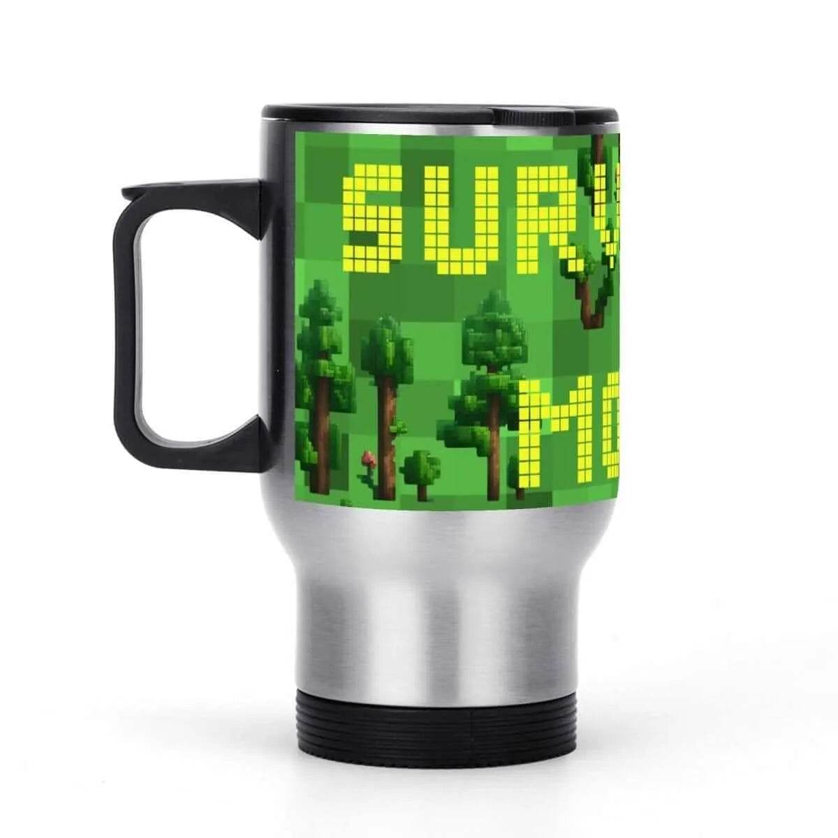 Custom Survival Game Travel Mug Enthusiasts - Durable Insulated Personalized - Iron Phoenix GHG