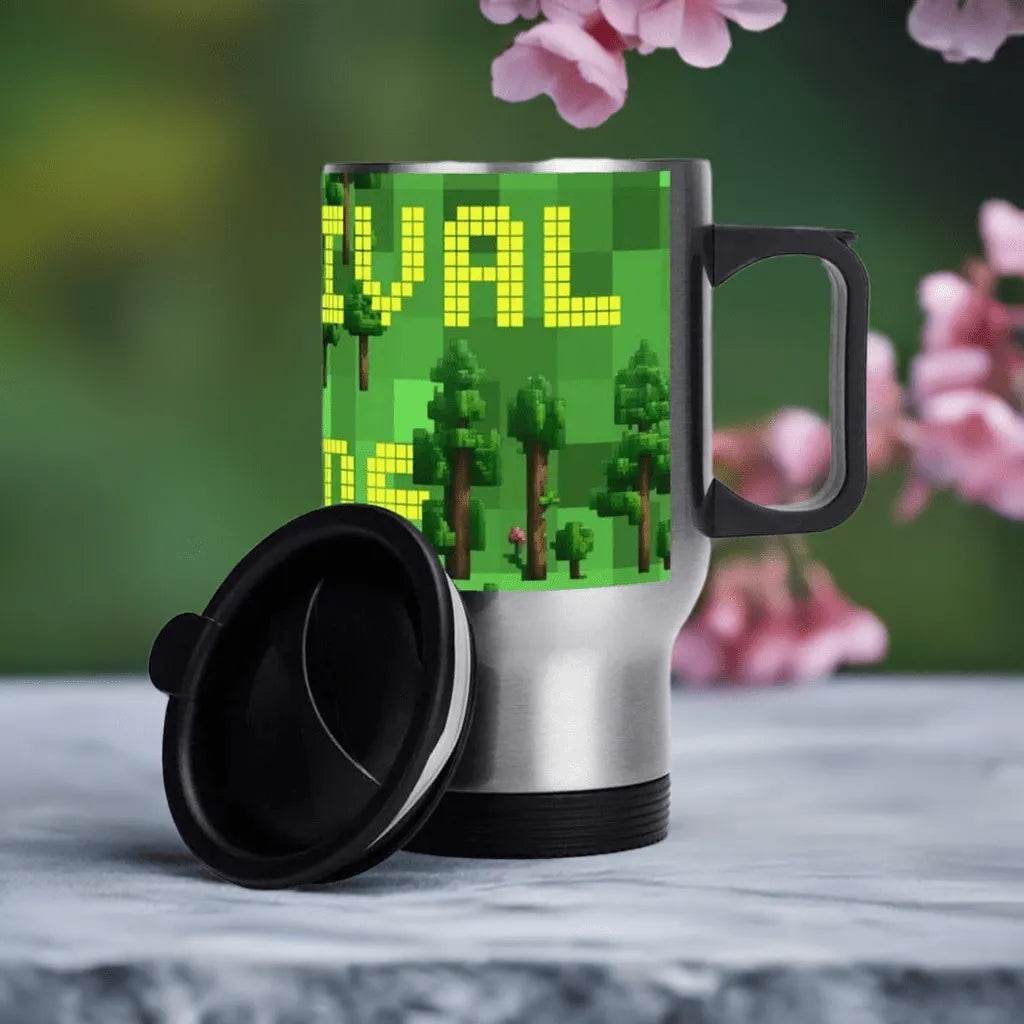 Custom Survival Game Travel Mug Enthusiasts - Durable Insulated Personalized - Iron Phoenix GHG