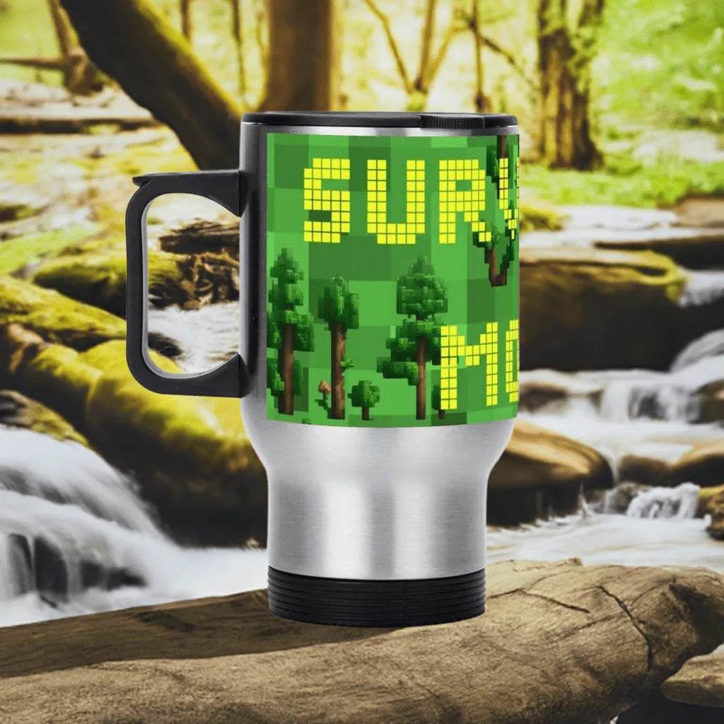 Custom Survival Game Travel Mug Enthusiasts - Durable Insulated Personalized - Iron Phoenix GHG