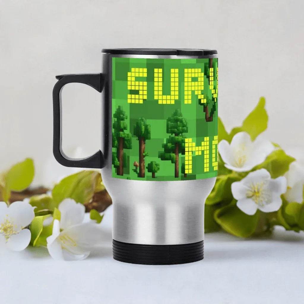 Custom Survival Game Travel Mug Enthusiasts - Durable Insulated Personalized - Iron Phoenix GHG