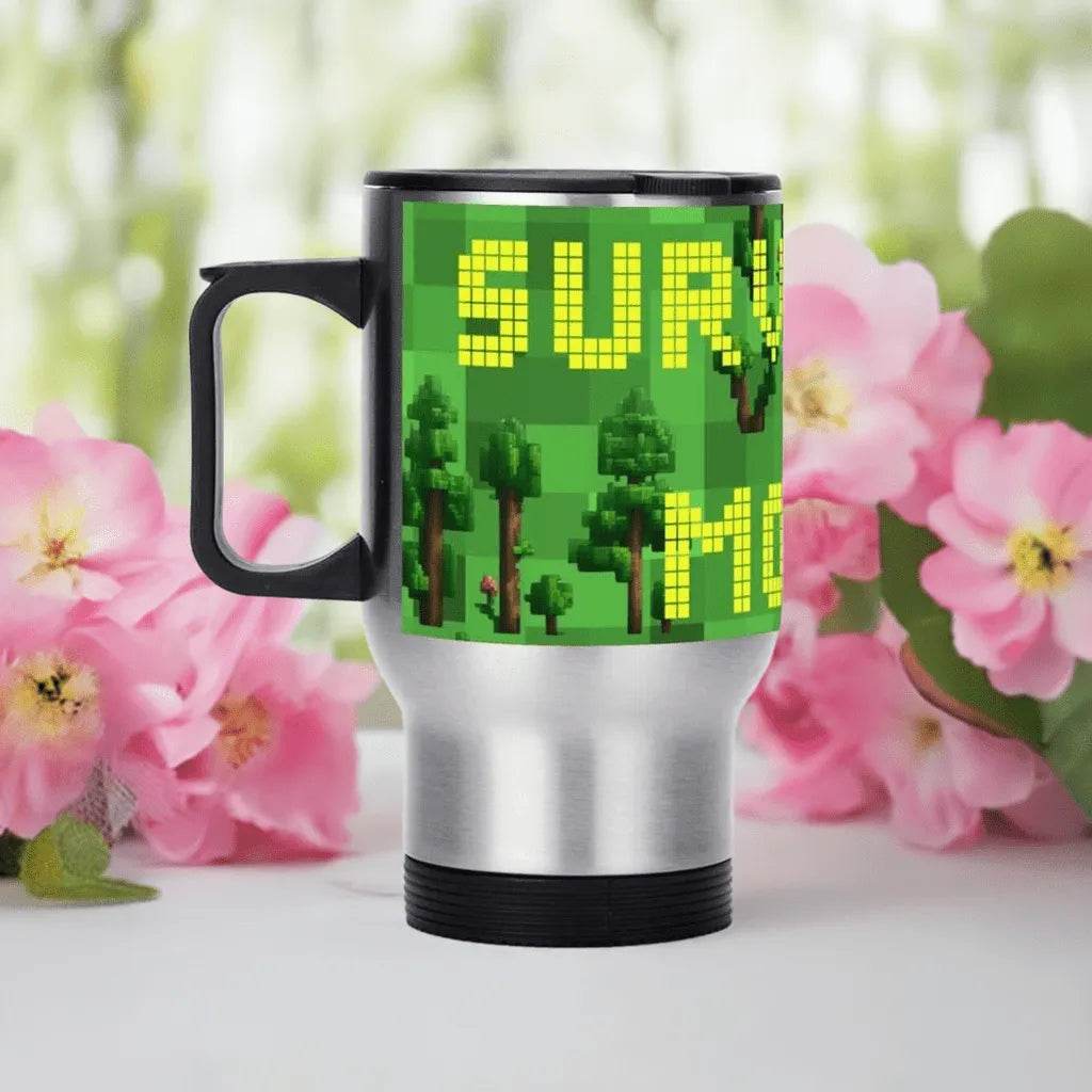 Custom Survival Game Travel Mug Enthusiasts - Durable Insulated Personalized - Iron Phoenix GHG