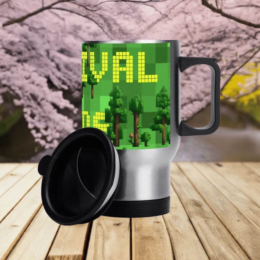 Custom Survival Game Travel Mug Enthusiasts - Durable Insulated Personalized - Iron Phoenix GHG
