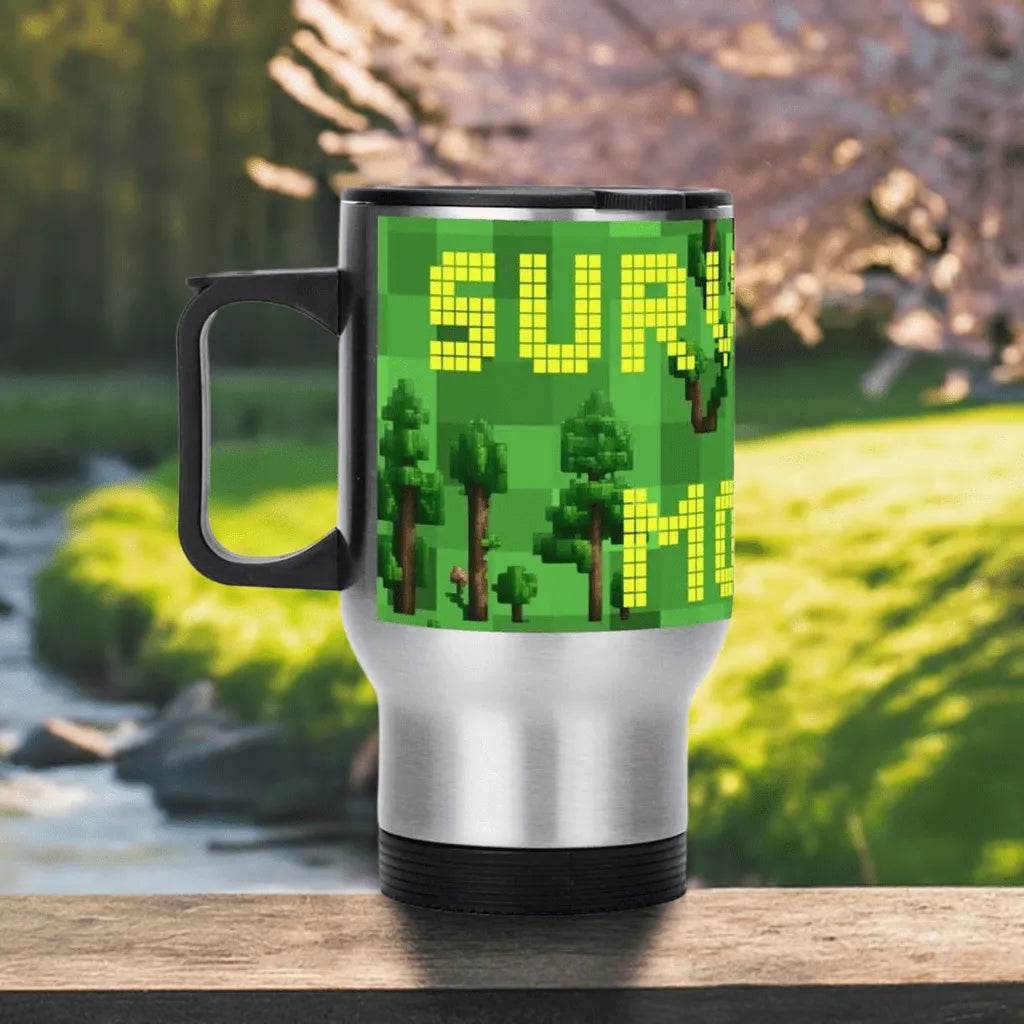 Custom Survival Game Travel Mug Enthusiasts - Durable Insulated Personalized - Iron Phoenix GHG