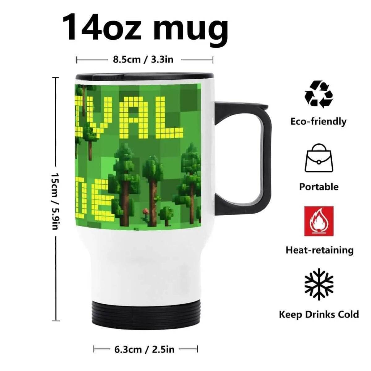 Custom Survival Game Travel Mug Enthusiasts - Durable Insulated Personalized - Iron Phoenix GHG