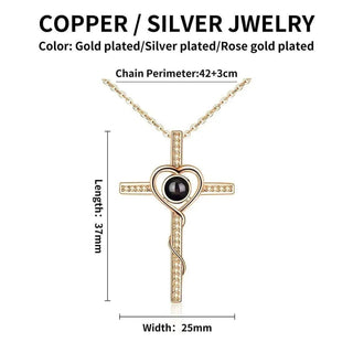 "Cross of Memories" Photo Necklace | Iron Phoenix GHG - Iron Phoenix GHG