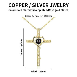 "Cross of Memories" Photo Necklace | Iron Phoenix GHG - Iron Phoenix GHG