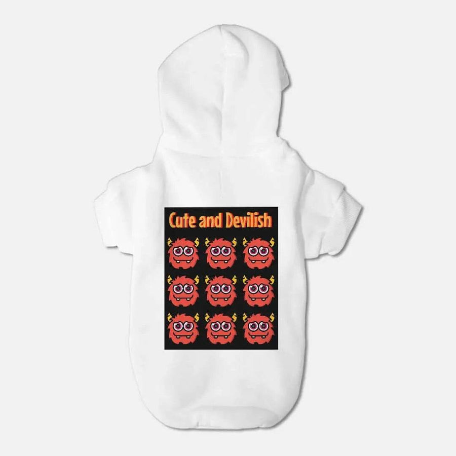Cute Devil Pet Hoodie | Funny Small Dog and Cat Sweater - Iron Phoenix GHG