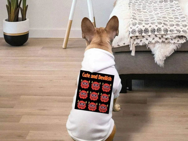 Cute Devil Pet Hoodie | Funny Small Dog and Cat Sweater - Iron Phoenix GHG