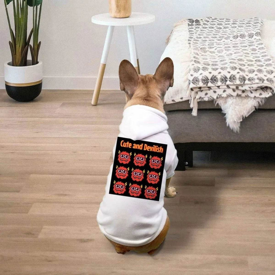 Cute Devil Pet Hoodie | Funny Small Dog and Cat Sweater - Iron Phoenix GHG
