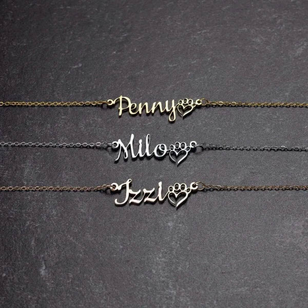 Dog Moms Unbreakable Connection Necklace - Paw - Iron Phoenix GHG