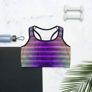 Electric Vibes Sports Bra - Trendy Workout Gear for Active Gamers - Iron Phoenix GHG
