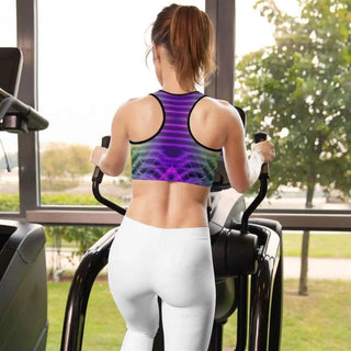 Electric Vibes Sports Bra - Trendy Workout Gear for Active Gamers - Iron Phoenix GHG