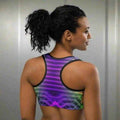 Electric Vibes Sports Bra - Trendy Workout Gear for Active Gamers - Image 2
