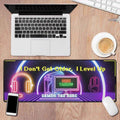 Level Up Gaming Desk Mat | Neon Gamer Slogan Mouse Pad - Image 3