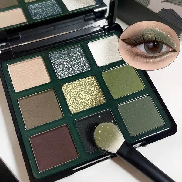 Eyeshadow Palette - 9 Colors Eco Olive Smoky - Iron Phoenix GHG