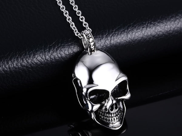 Titanium Steel Cool Skull Necklace