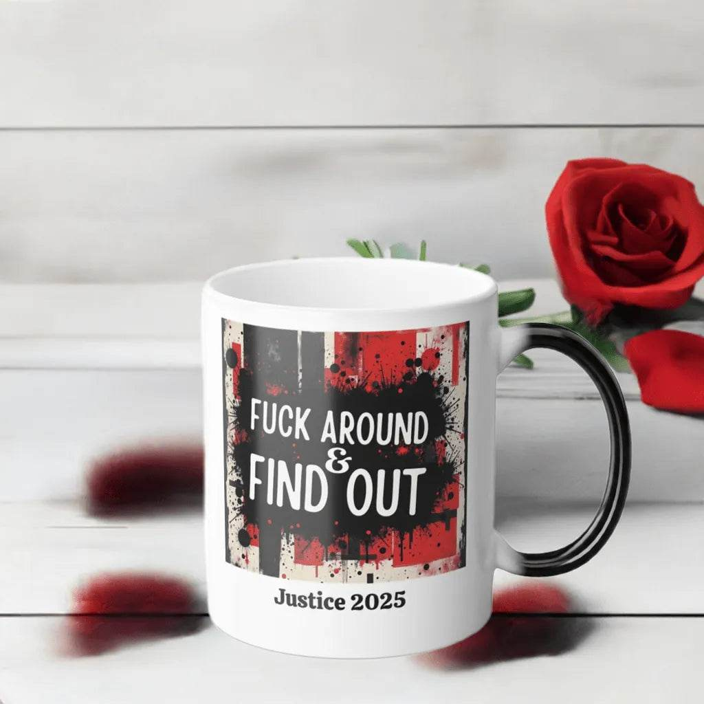 FAFO Mug - Personalize Your Justice 2025 for Gamers - Iron Phoenix GHG