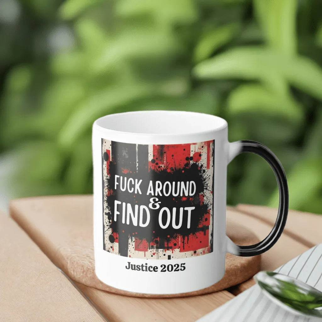 FAFO Mug - Personalize Your Justice 2025 for Gamers - Iron Phoenix GHG