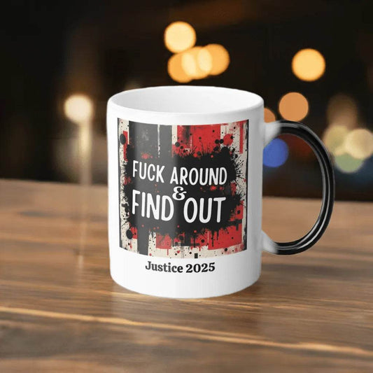 FAFO Mug - Personalize Your Justice 2025 for Gamers - Iron Phoenix GHG