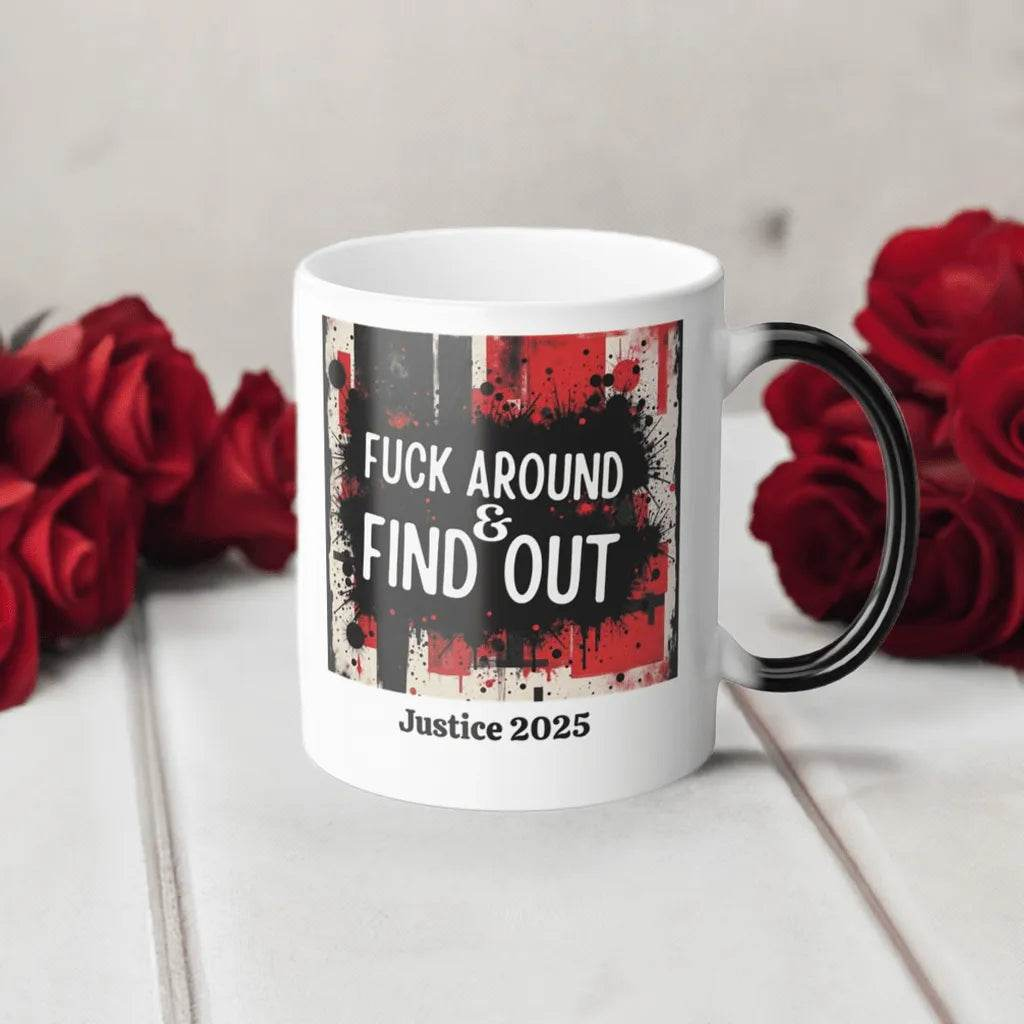 FAFO Mug - Personalize Your Justice 2025 for Gamers - Iron Phoenix GHG