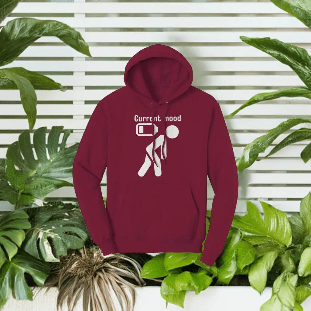 Funny "Current Mood" Gamer Dark Hoodie