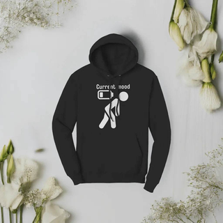 Funny "Current Mood" Gamer Dark Hoodie - Iron Phoenix GHG