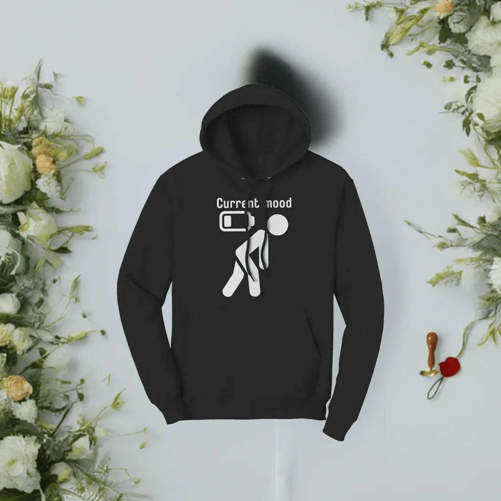 Funny "Current Mood" Gamer Dark Hoodie