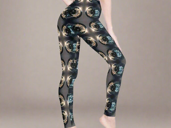 Celestial Dragon Leggings | Mythical Power Yoga Game Tights - Iron Phoenix GHG