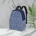 Fashion Backpack, Blue White, Eco-Friendly Style - Image 6