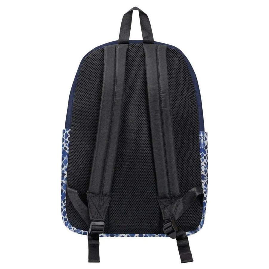 Fashion Backpack, Blue White, Eco-Friendly Style - Iron Phoenix GHG