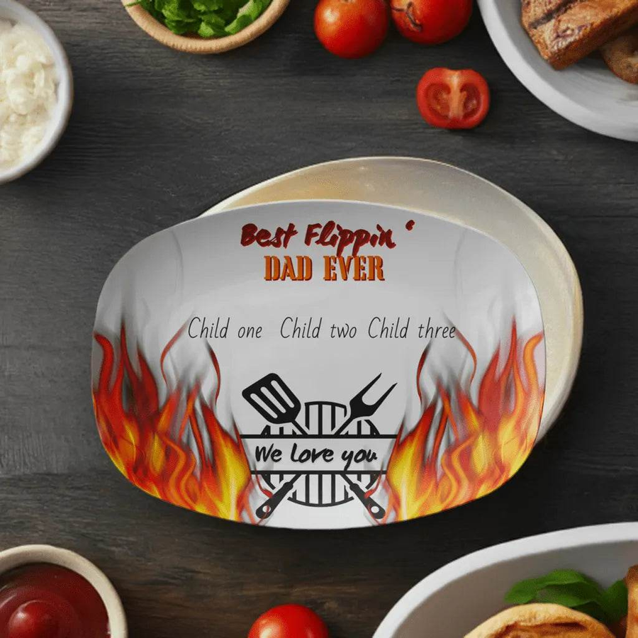 Father’s Day Grilling Platter, Best Flippin’ Dad, Eco-Friendly - Iron Phoenix GHG