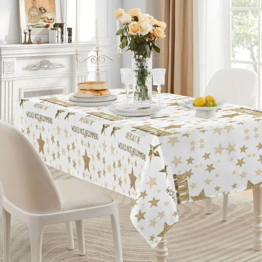 Funny Christmas Tablecloth with Adult Humor - Iron Phoenix GHG