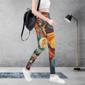 Gamer Floral Print Leggings | Heartbeat Yoga and Game Tights - Image 5