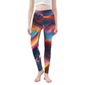Flowy Nebula Leggings | Vibrant Yoga and Gaming Tights - Image 1