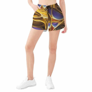 "Molten Gold" Athletic Shorts | Stylish Summer Comfort - Iron Phoenix GHG