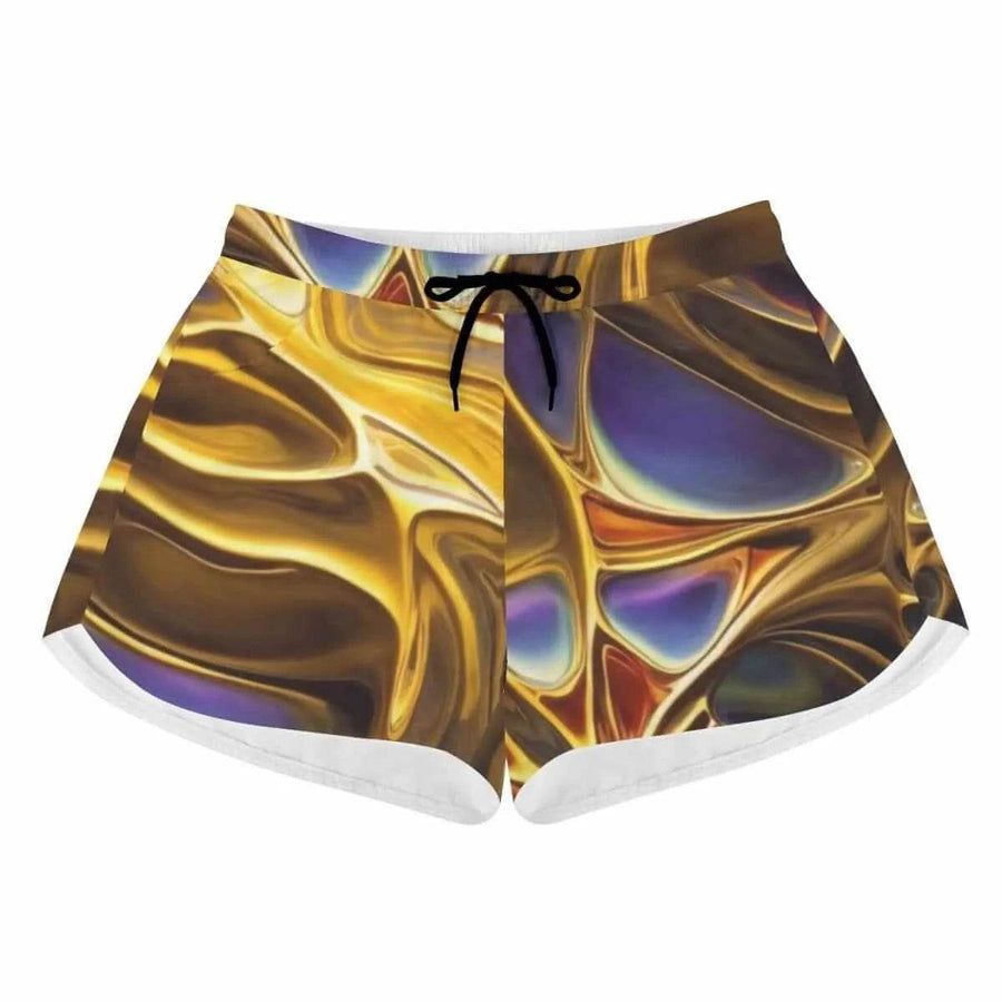 "Molten Gold" Athletic Shorts | Stylish Summer Comfort - Iron Phoenix GHG