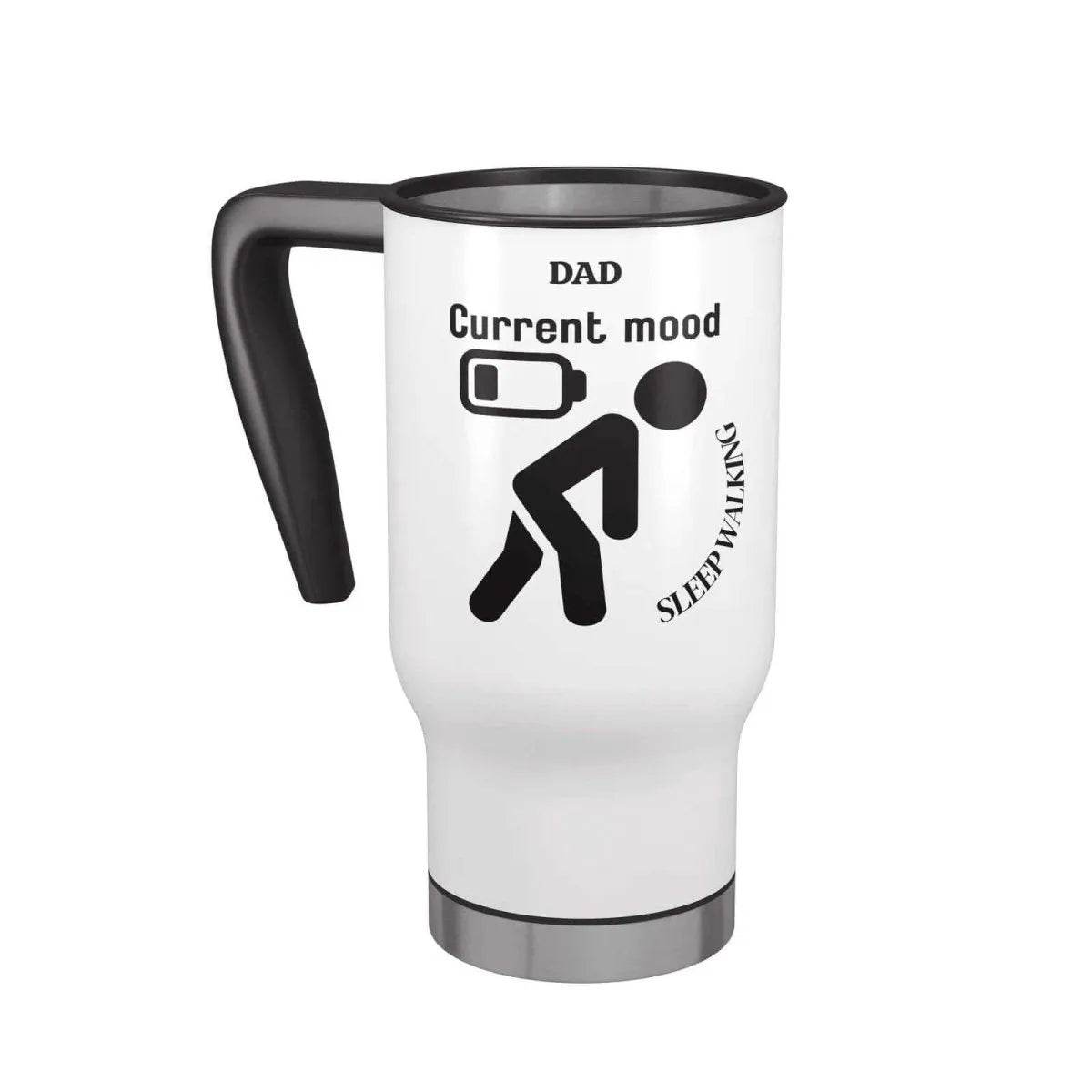 Funny Dad Sleepwalking Travel Mug - 14oz Gift for Gamer Fathers - Iron Phoenix GHG