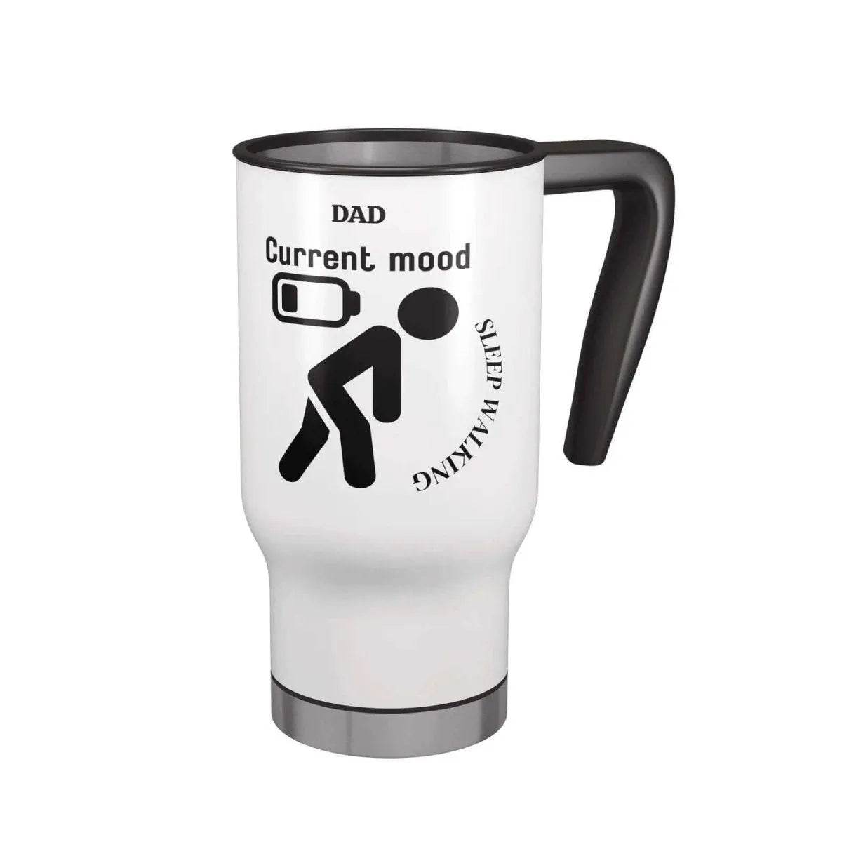 Funny Dad Sleepwalking Travel Mug - 14oz Gift for Gamer Fathers - Iron Phoenix GHG