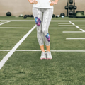 Galaxy Leggings with Heart Patches - Image 4