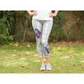 Galaxy Leggings with Heart Patches - Image 1