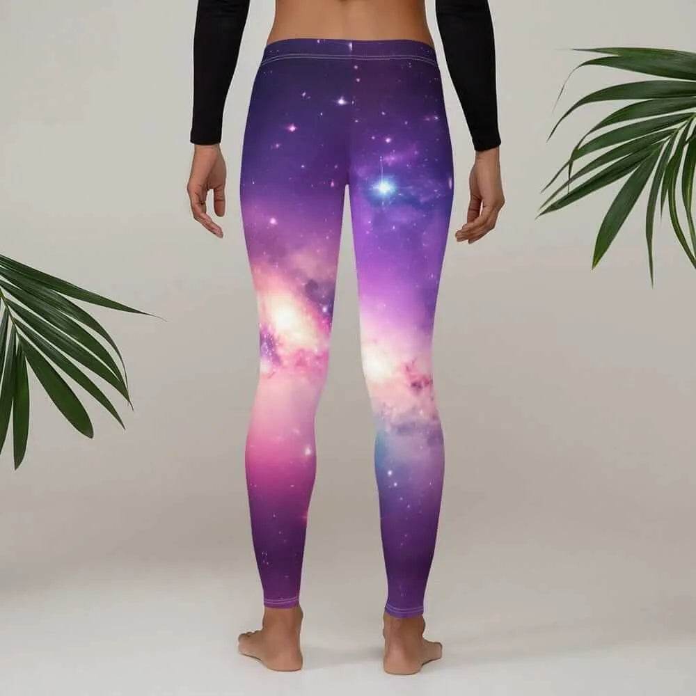 Galaxy Print Leggings - Solar System Workout Pants - Iron Phoenix GHG