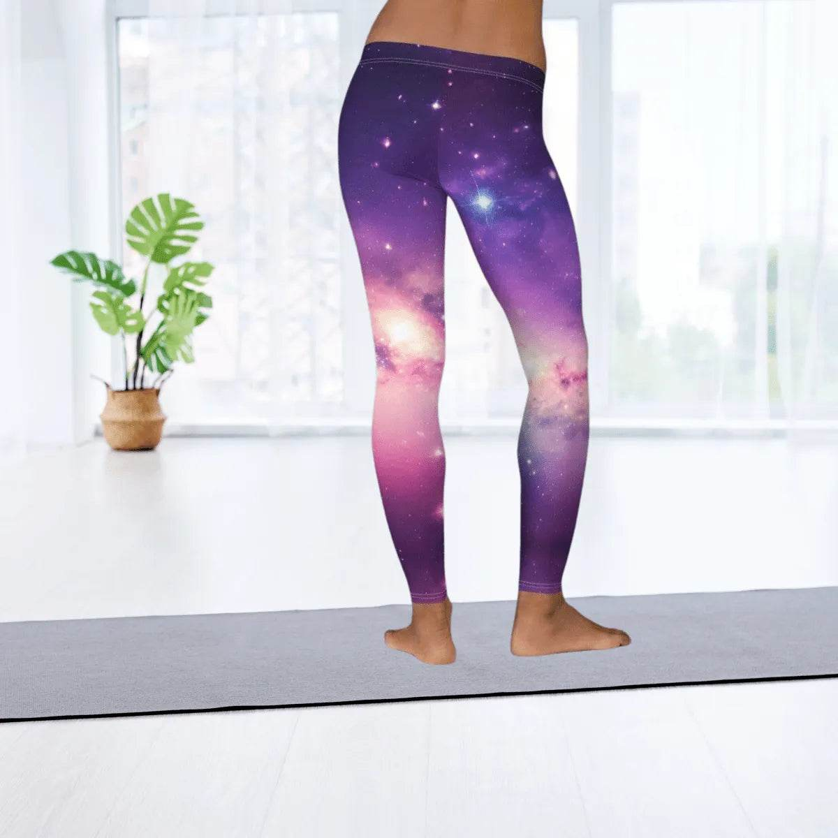 Galaxy Print Leggings - Solar System Workout Pants - Iron Phoenix GHG