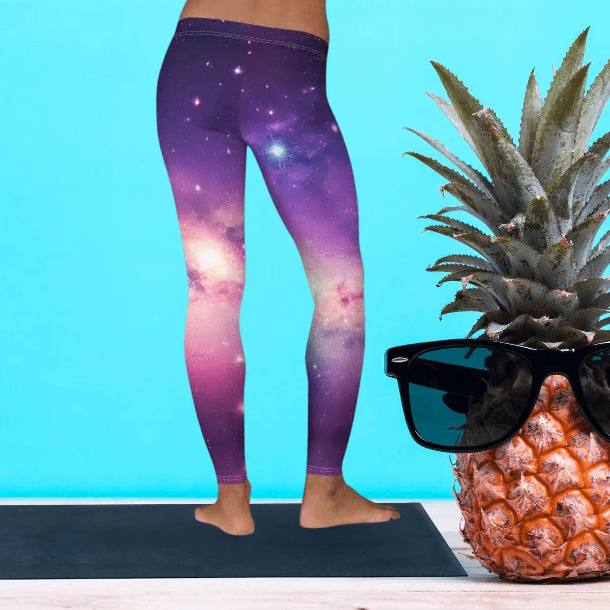 Galaxy Print Leggings - Solar System Workout Pants - Iron Phoenix GHG