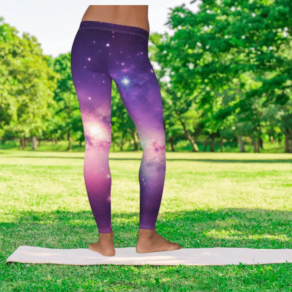 Galaxy Print Leggings - Solar System Workout Pants - Iron Phoenix GHG